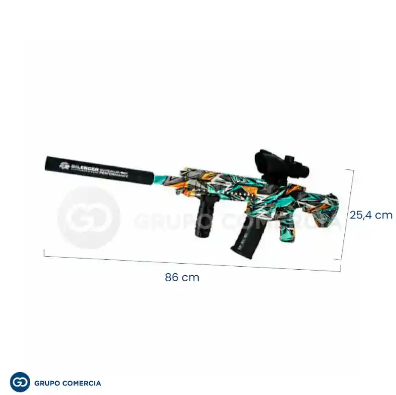 Rifle De Orbis Esferas De Gel Recargable Con Mira De Apuntar