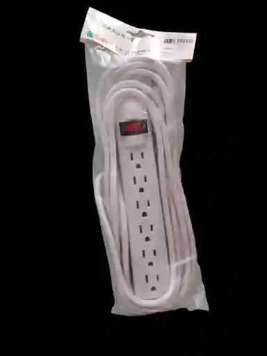 Regleta De 6 Puestos Con Extencion De 5 Mts De Largo