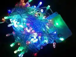 Luces Led Navidad Lineal X60 Multicolor Cable Transparente