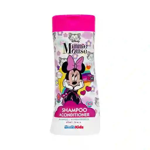 Nevada Kids Shampoo + Acondicionador Niña 2en1 Edición Minnie Mousse - Disney 473 Ml
