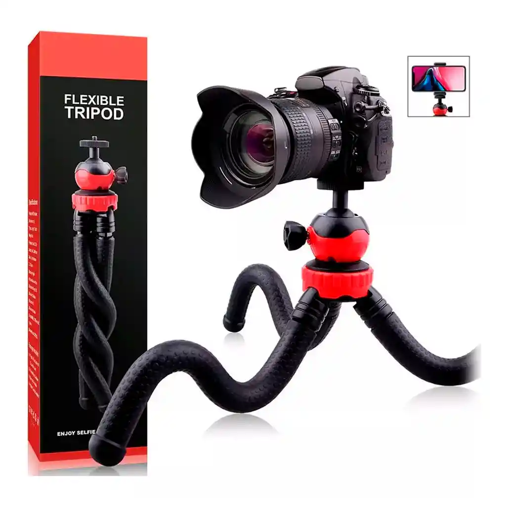 Tripode Soporte Flexible Pro Pulpo Celular Cámara Y Gopro