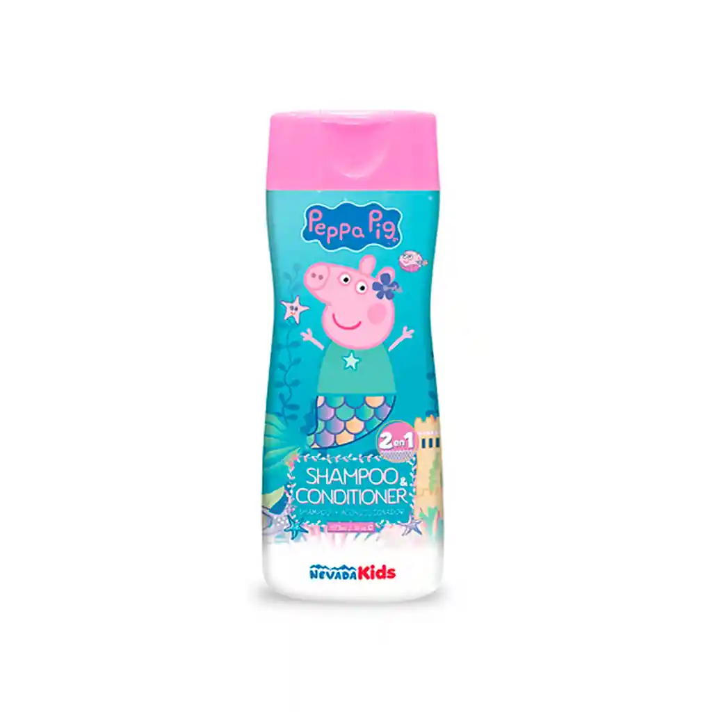 Nevada Kids Shampoo + Acondicionador 2en1 Niña Edición Peppa Pig 473 Ml