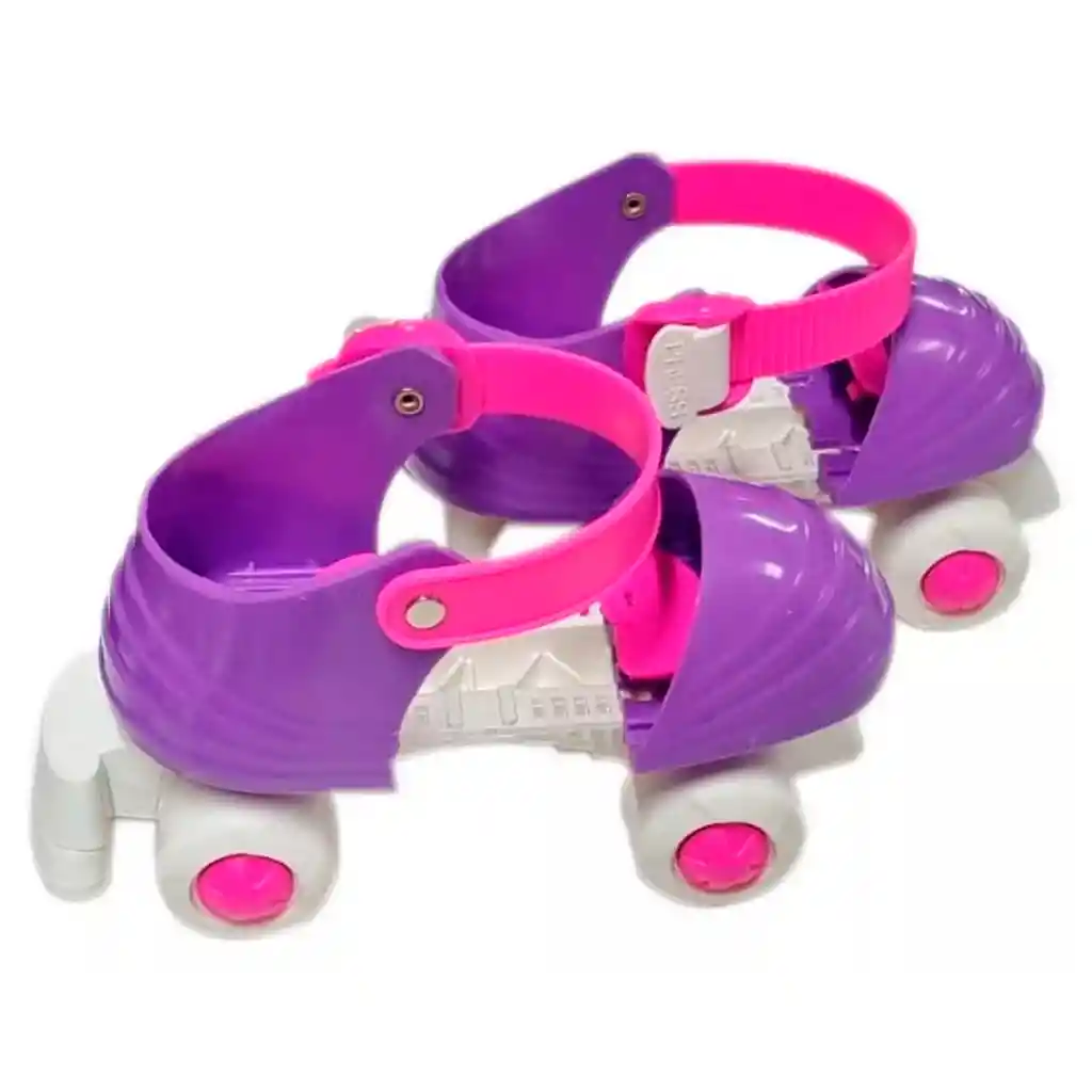 Patines 4 Ruedas Niños Ajustables Casco + Kit Protección Niña Aleatorio