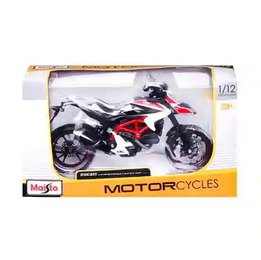 Moto Ducati Hypermotard Sp 2013 Vehículo A Escala 1:12