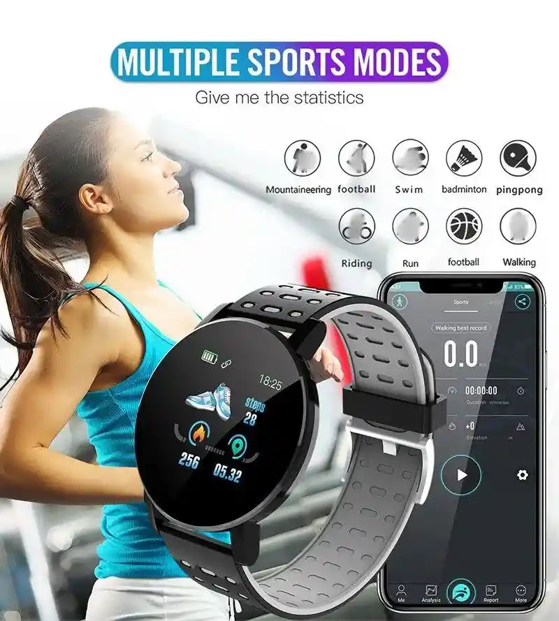 Smartwatch Pulsera De Control Deportivo 119 Plus