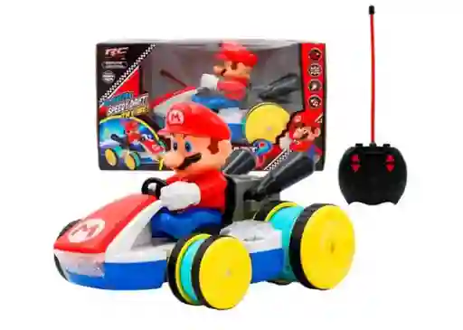 Carro Control Remoto Mario Bros Kart Luces Juguete Grande
