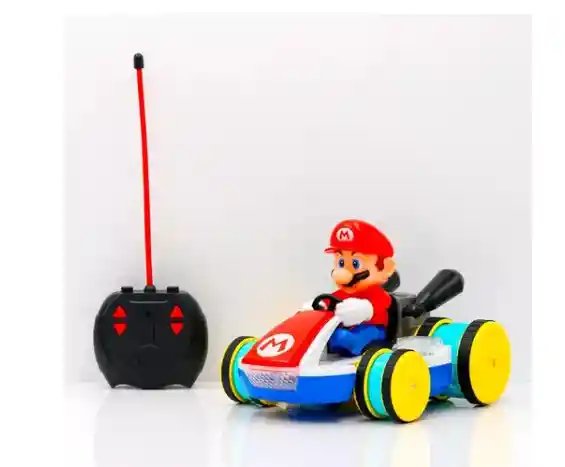 Carro Control Remoto Mario Bros Kart Luces Juguete Grande