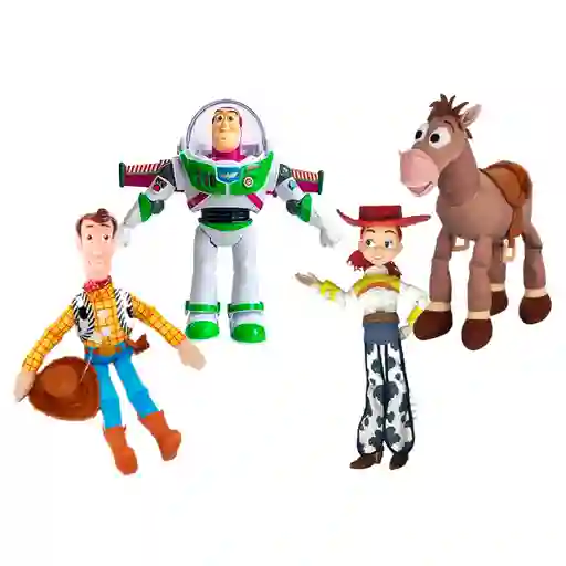 Set X4 Buz + Woody + Jessie + Tiro Al Blanco Toy Story