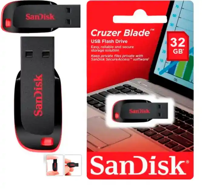 Memoria Nueva Usb Sandisk 32gb Modelo Cz50 Usb2.0// Garantia