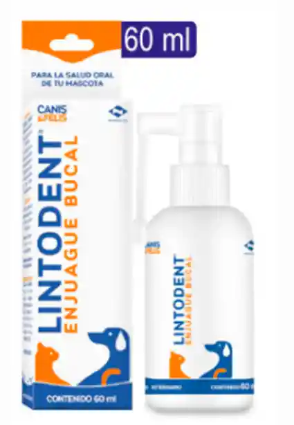 Enjuague Dental Perros Y Gatos Lintodent 60ml