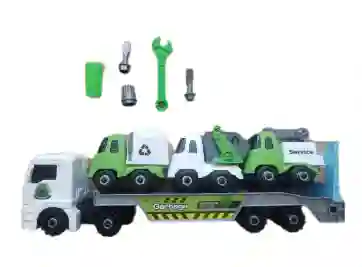 Mula Niñera Con Camiones Desarmables