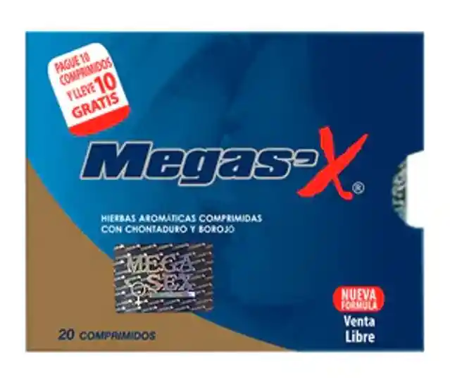 Potenciador Megas´x 20 Pills