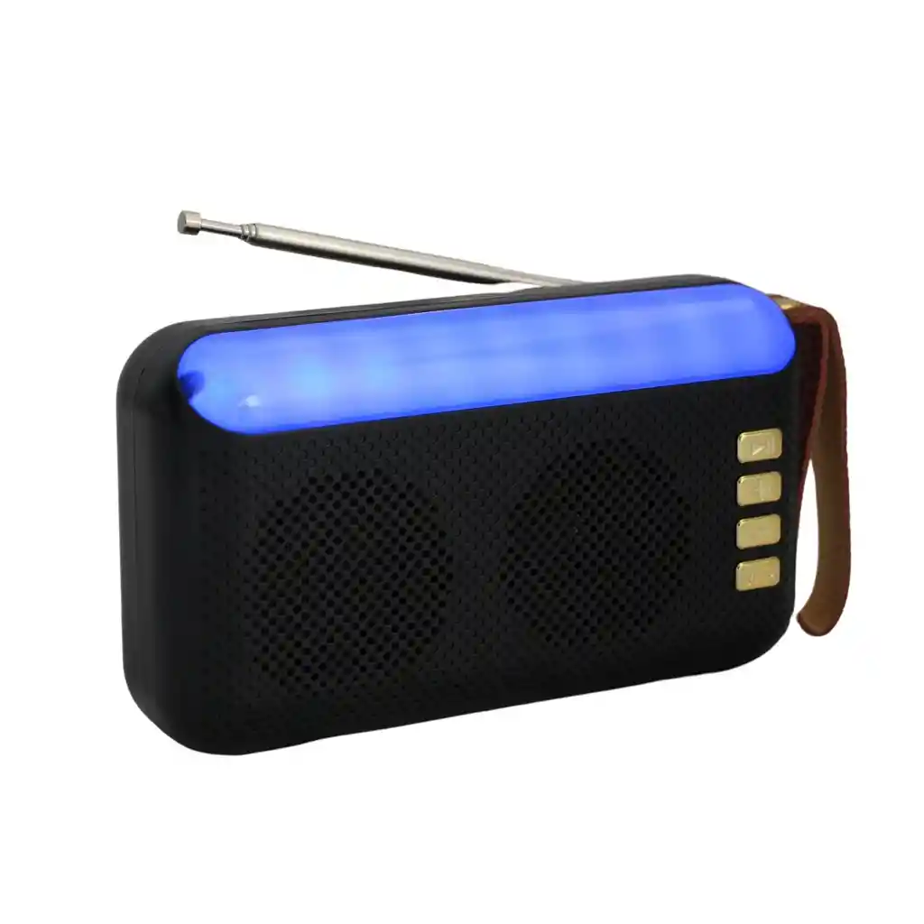 Altavoz Usb Con Radio Y Luces Led