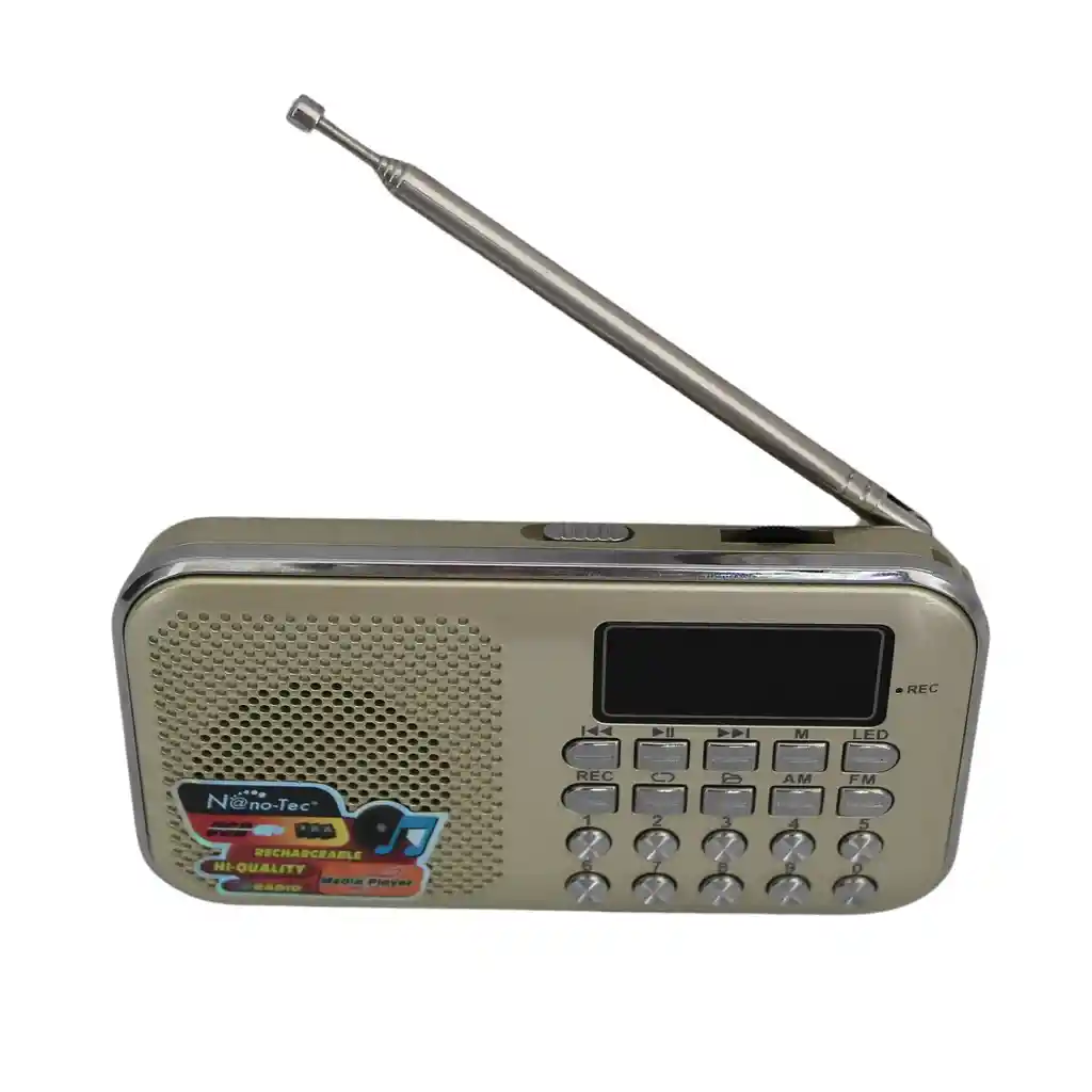 Mini Radio Recargable Am/fm - Grabador Mp3