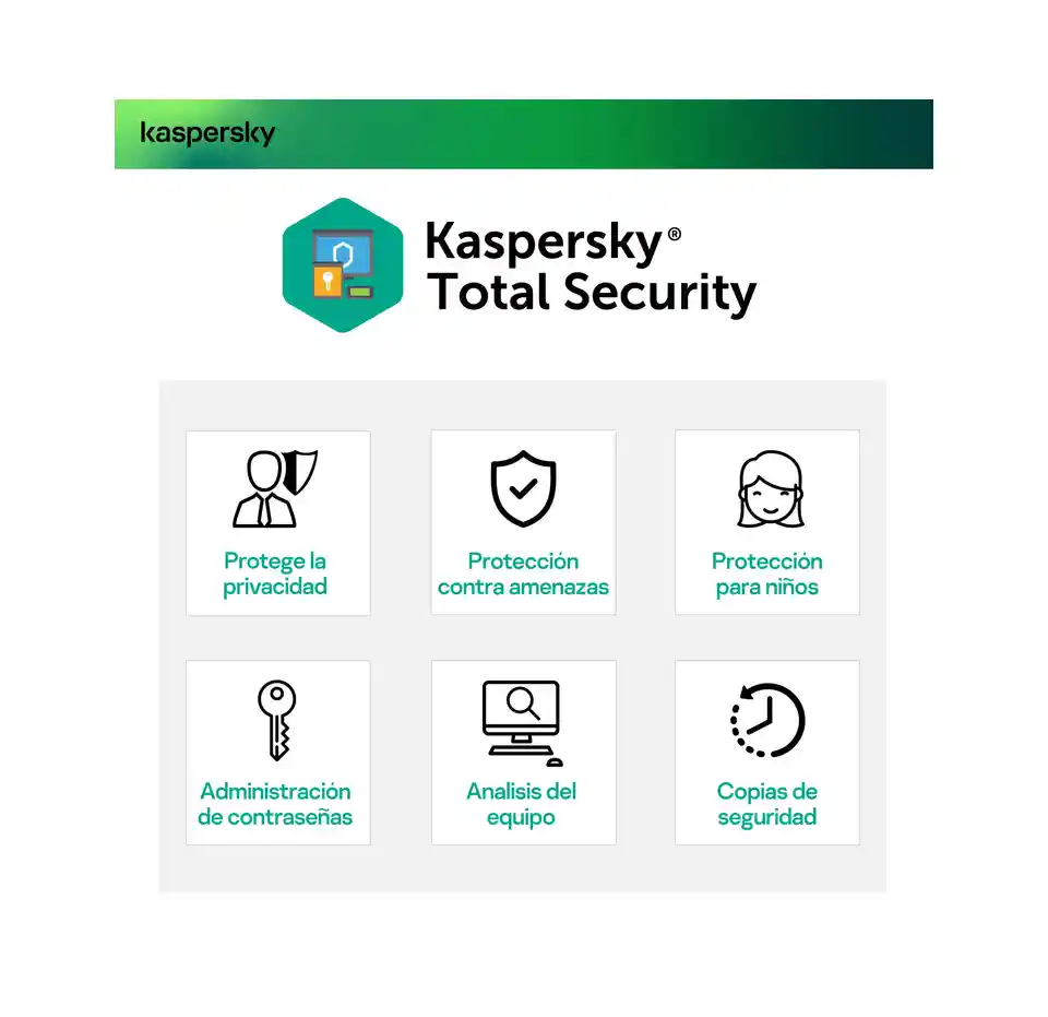 Antivirus Kaspersky Total Security 1 Año 1 Dispositivo