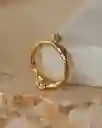 Anillo Ramita Con Esmeralda