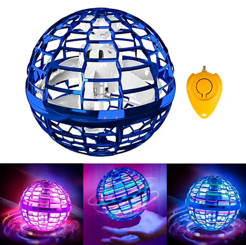 Esfera Voladora Spinner Batería Recargable Luz Led Rgb