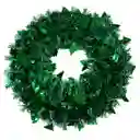 Corona Adviento Adorno 40cm Navidad Decorar Puerta Pared Verde Brillante Aleatorio