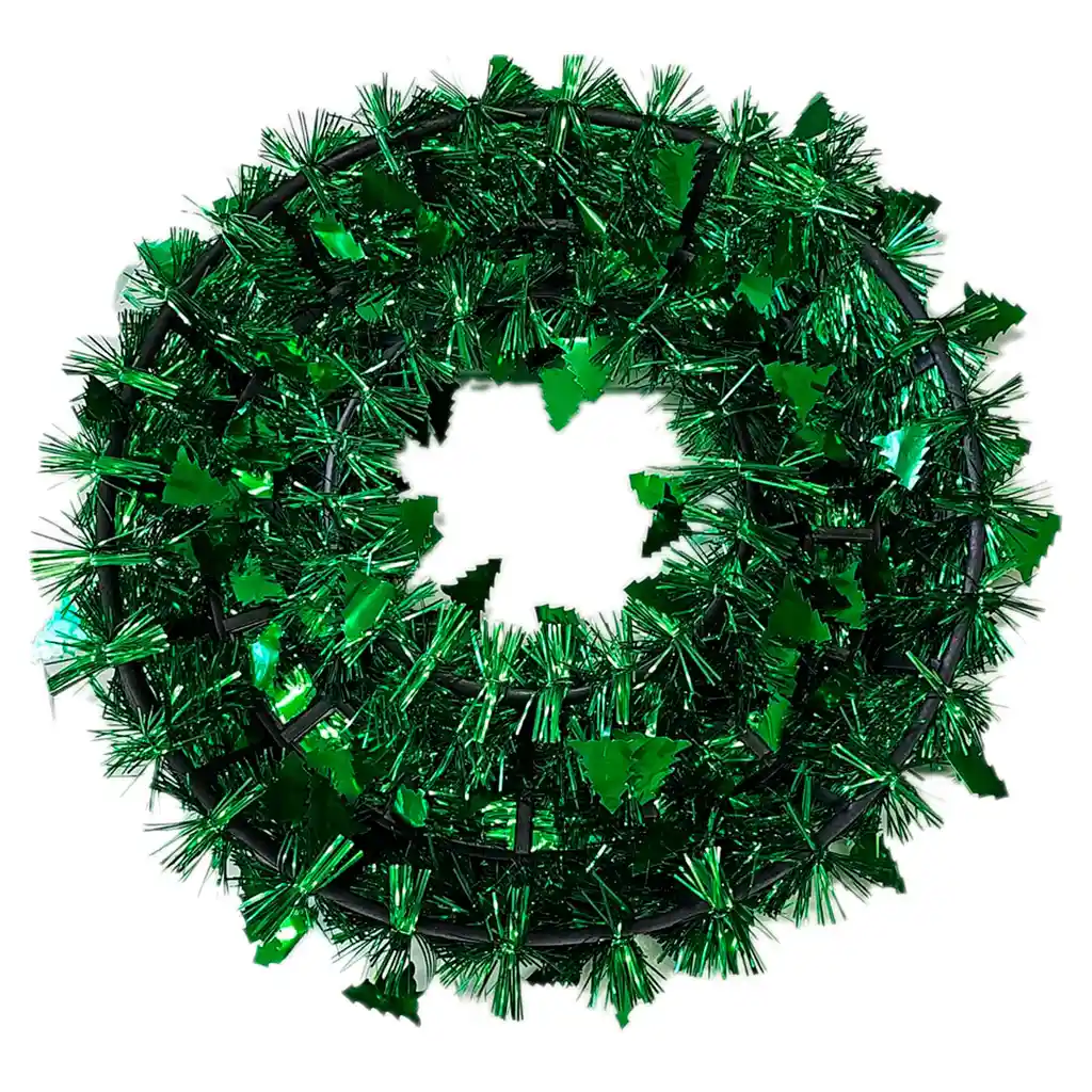 Corona Adviento Adorno 40cm Navidad Decorar Puerta Pared Verde Brillante Aleatorio