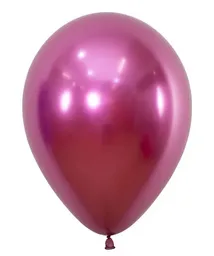 Bomba Globo Biodegradable De Látex Cromada Fucsia R12 (30cm)