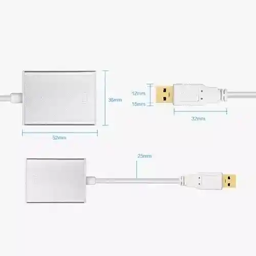 Adaptador Convertidor Usb 3.0 A Hdmi Full Hd 1080 Blanco