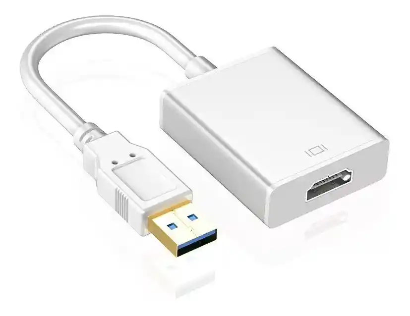 Adaptador Convertidor Usb 3.0 A Hdmi Full Hd 1080 Blanco