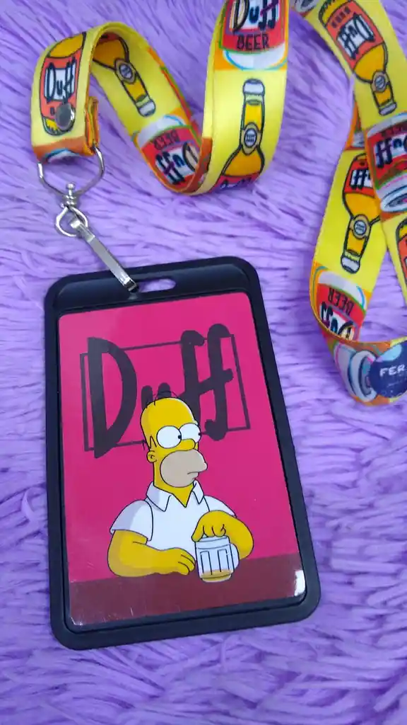 Porta Carnet Homero Simpson Duff