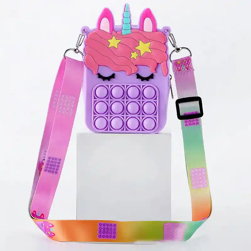 Bolso Infantil Cuadrado Pop It