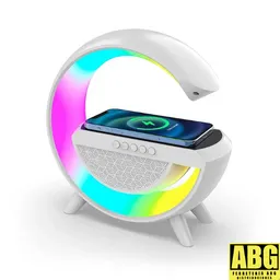 Parlante Lampara Con Altavoz Bluetooth Inteligente, Carga Inalámbrica, Luz Rgb.