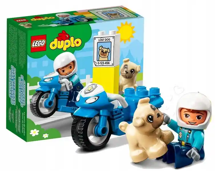 Lego® Duplo - Moto De Policia (10967) Cantidad De Piezas 5