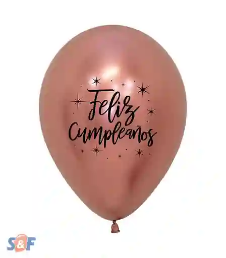 Globos Con Helio Feliz Cumpleaños