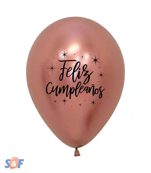 Globos Con Helio Feliz Cumpleaños