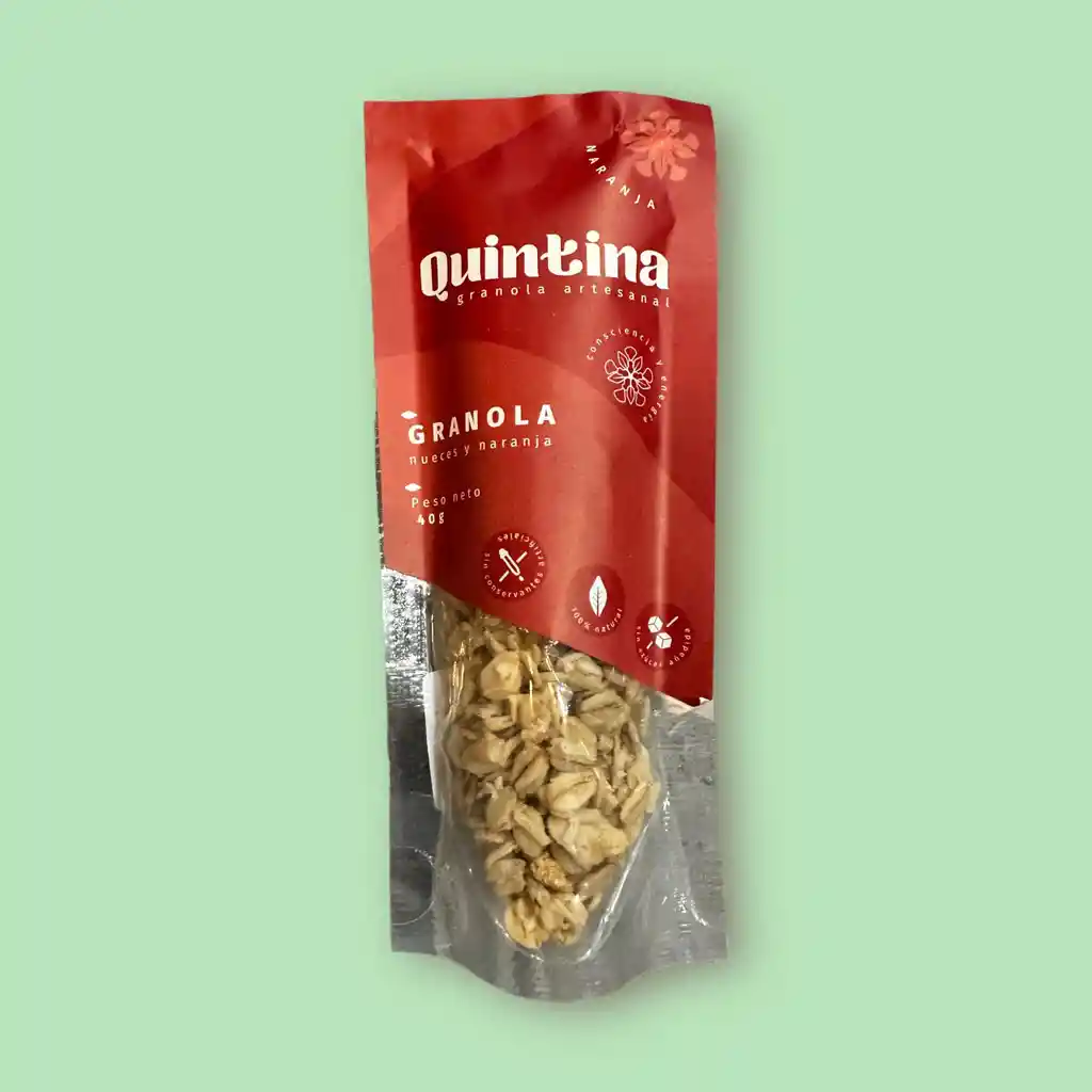 Granola Nueces Y Naranja 40g Quintina