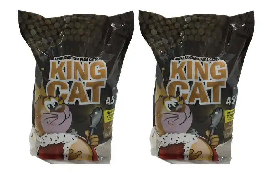 King Cat Arena Para Gatos 4.5 Kg X 2 Unidades