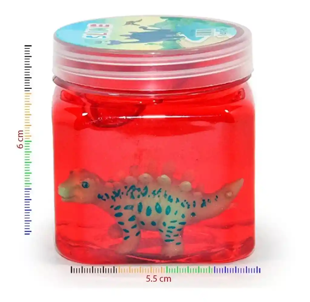 Slime Cuadrado Animal Dinosaurio