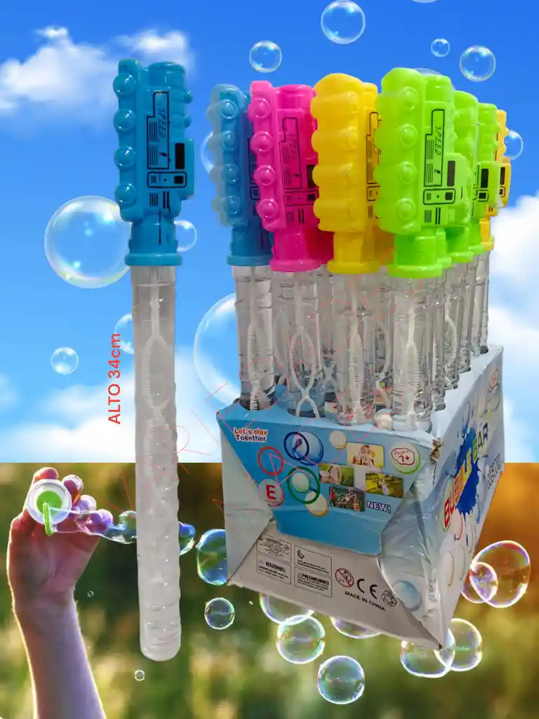 Burbujeros Tubo Largo