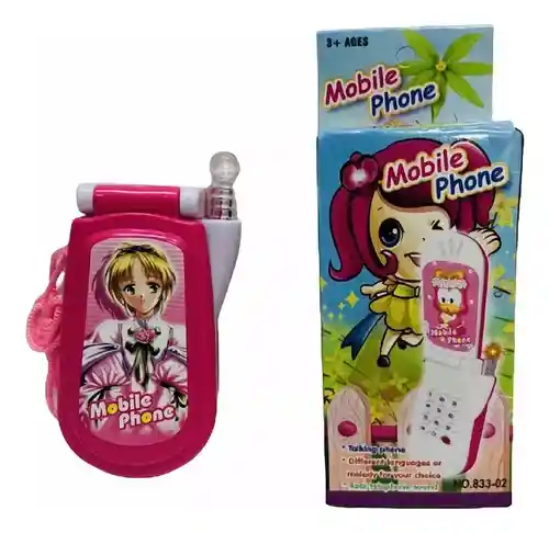 Celular De Tapita Niña Juguete Luminoso