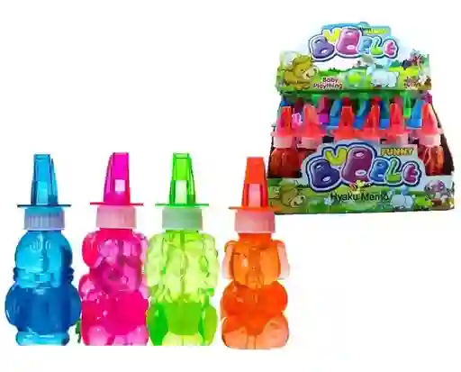Burbujeros Animal Con Pito Para Fiestas