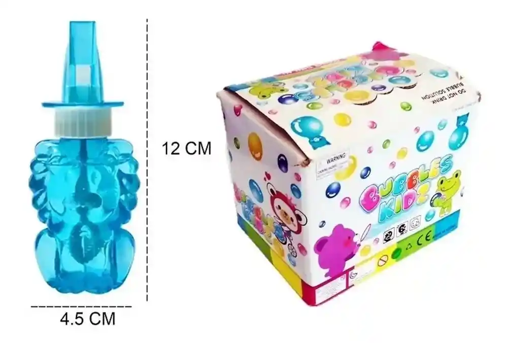 Burbujeros Animal Con Pito Para Fiestas