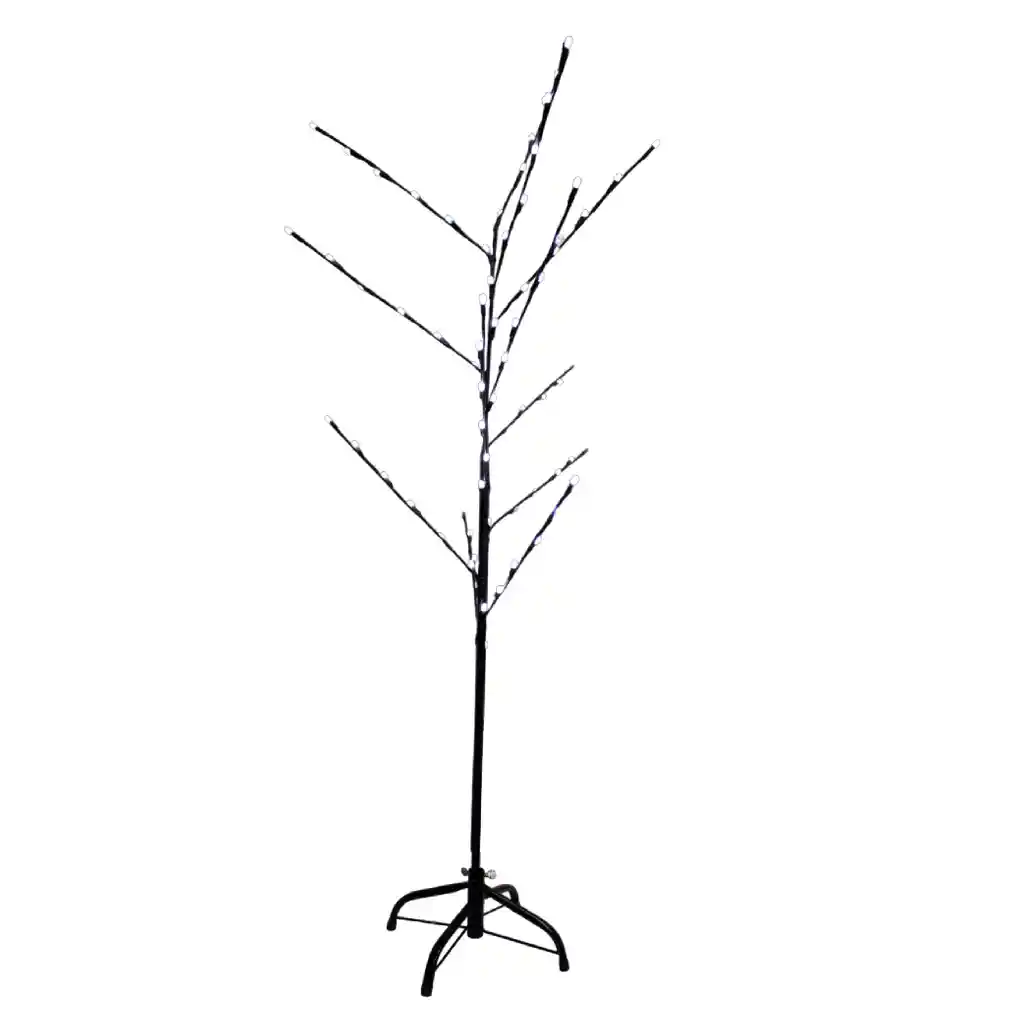 Árbol De Navidad Chamizo Luz Led Secuencial 148 Cm