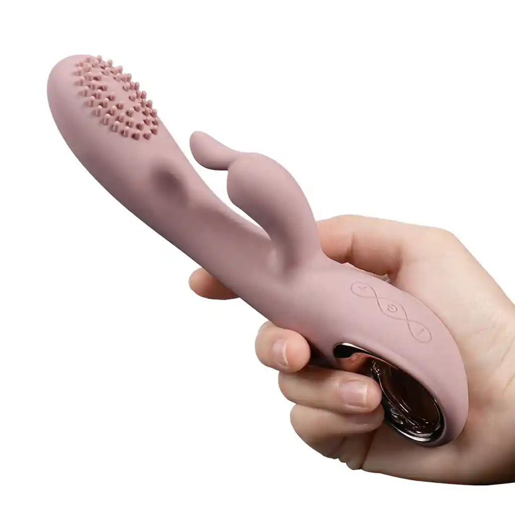 Vibrador Doble Estimulación Ángel Kiss 21cm Recargable Shequ