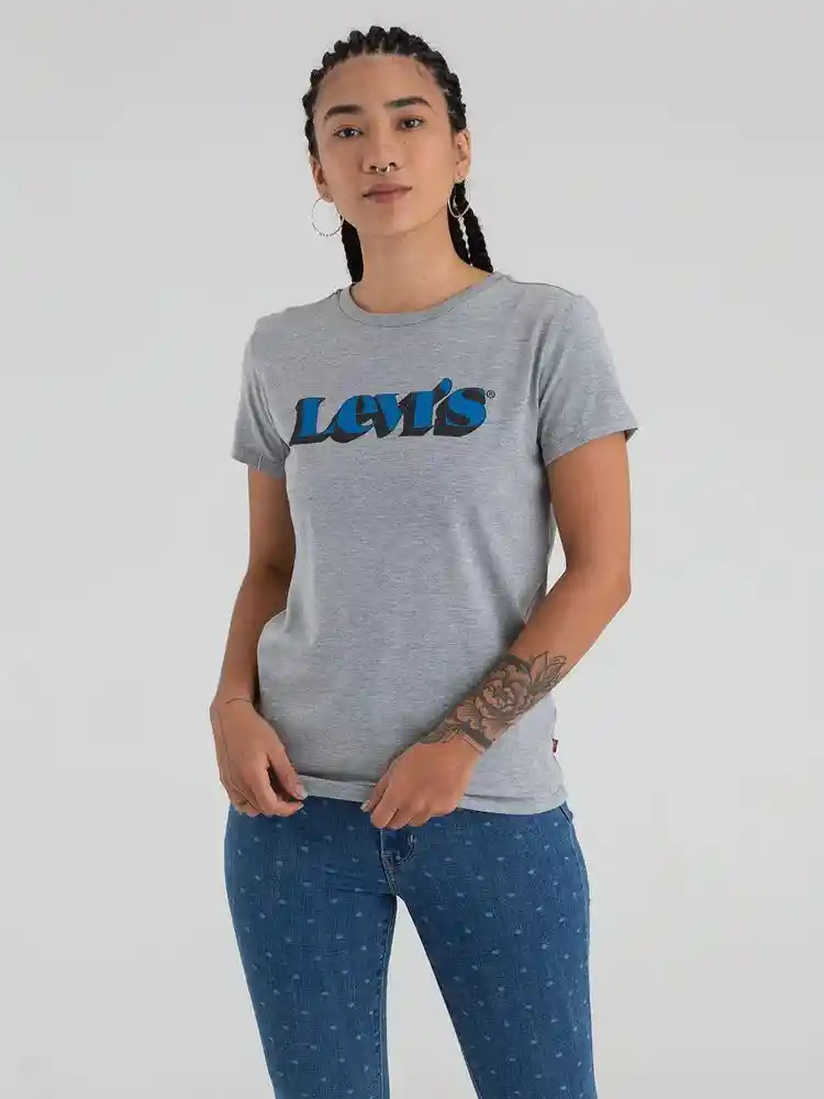 Camiseta Manga Corta Mujer M-gris Jasp