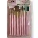 Kit De Brochas Rosadas X 8 Unidades