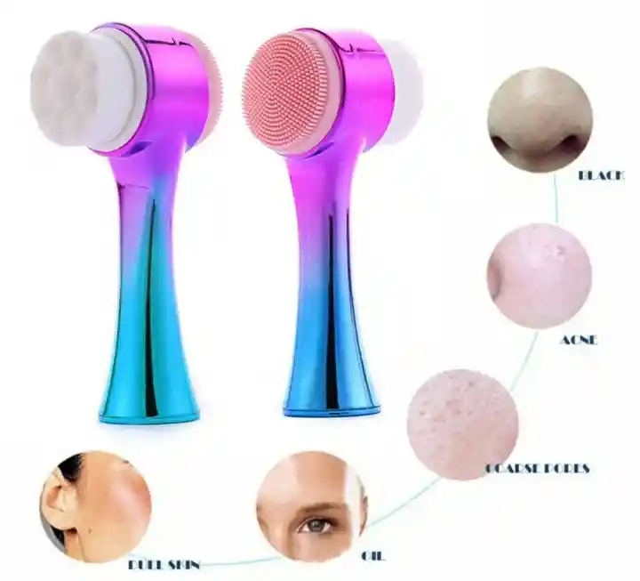 Cepillo Facial 2 En 1 Fucsia Degrade