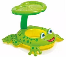 Flotador Inflable Para Bebe Con Techo Sapo Sapito