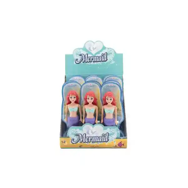 Muñeca Sirena Mediana En Carton