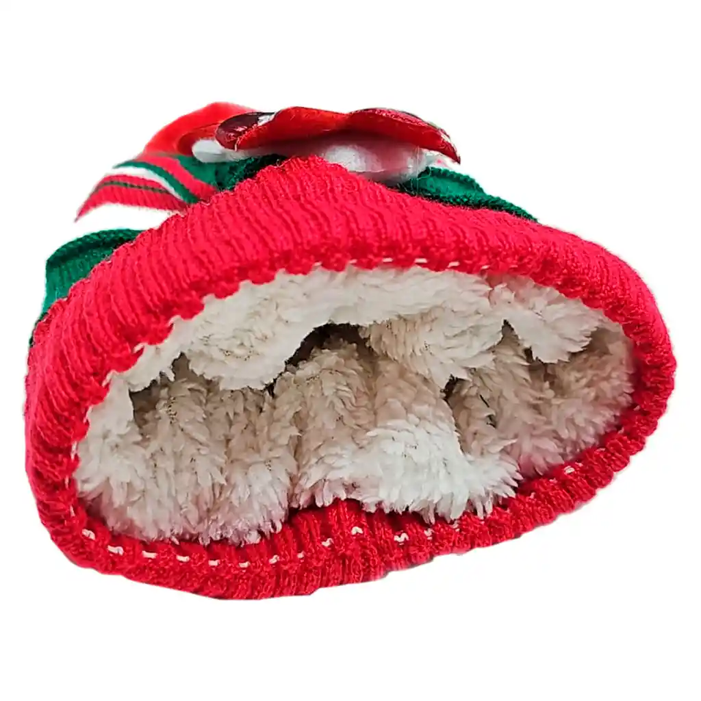 Combo X2 Gorro Pompón + Bufanda Navidad Frio Niño Bebés