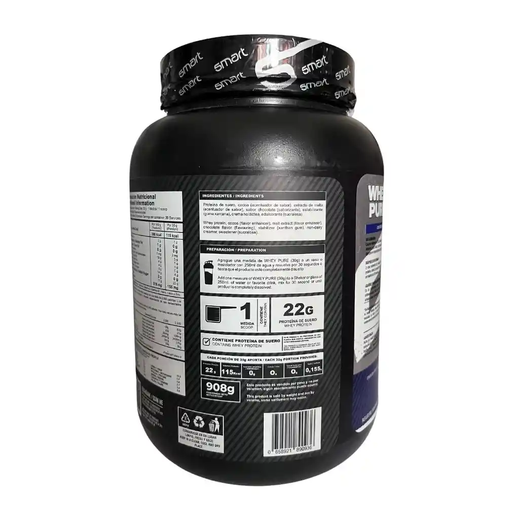 Whey Pure 2lb - Smart Nutrition - Chocolate