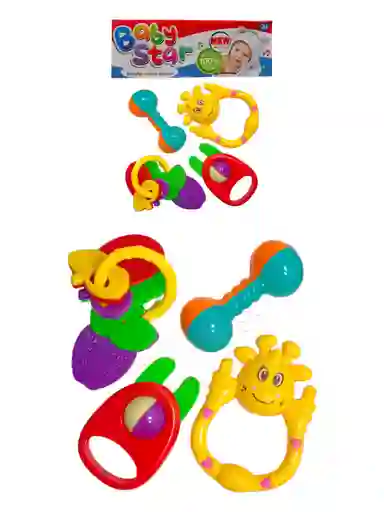 Sonajero En Bolsa X 4 Piezas Diferentes Diseños