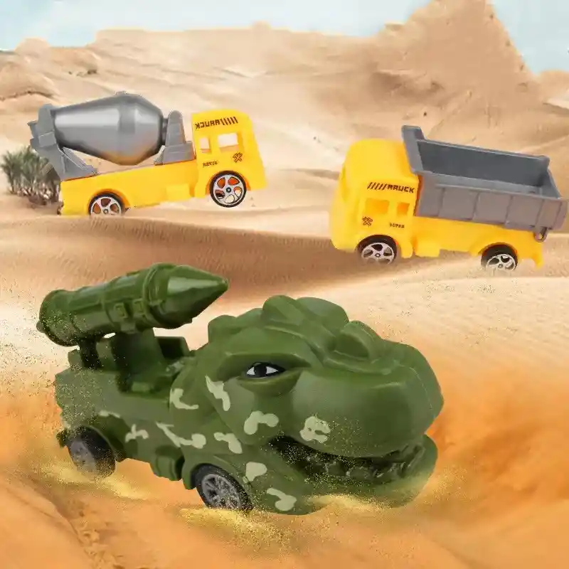 Carro Dinosaurio Bolsa X4 Con Impulso